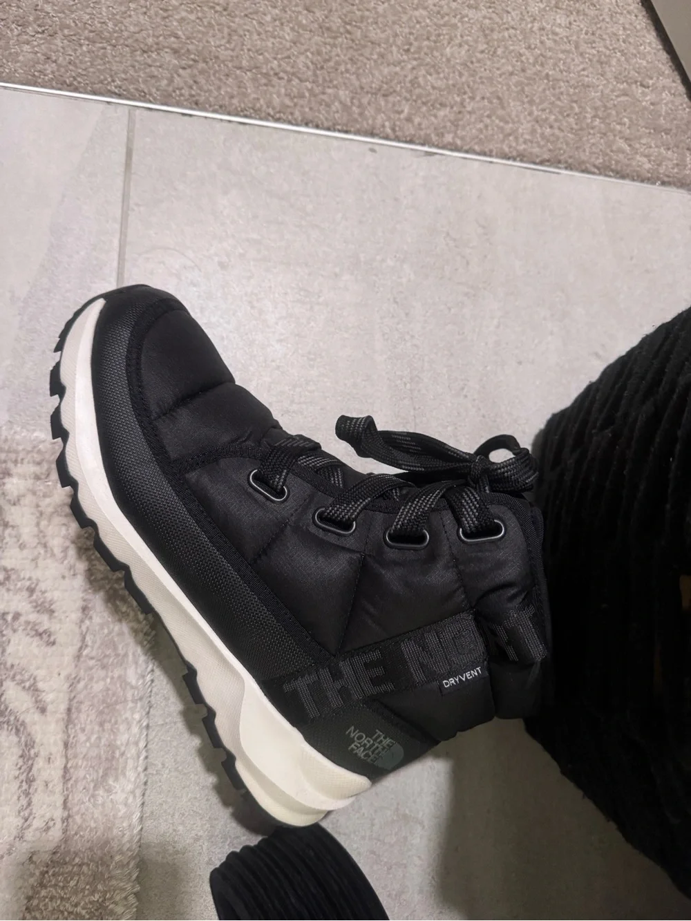 The North Face' Black Insulated Lace-Up Snow Boot